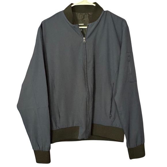 Express Other - NWT Express Bomber Jacket Men Blue Zip S Outerwear Travel Lightweight Nautical